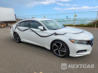 Czwarte zdjęcie samochodu z boku: 2019 HONDA ACCORD SPORT VIN:1HGCV1F38KA002079 - miniatura