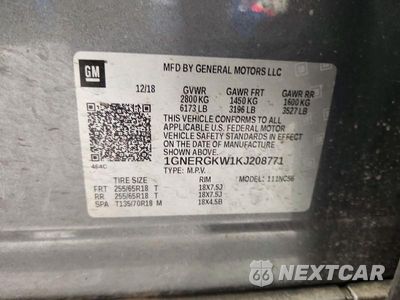 Zdjęcie 13 z 13 samochodu: 2019 CHEVROLET TRAVERSE LT VIN:1GNERGKW1KJ208771 - miniatura