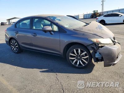 Czwarte zdjęcie samochodu z boku: 2014 HONDA CIVIC EXL VIN:19XFB2F95EE260737 - miniatura