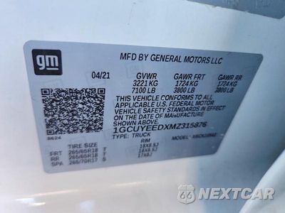 Zdjęcie 12 z 12 samochodu: 2021 CHEVROLET 1500 SILVERADO K1500 RST VIN:1GCUYEEDXMZ315876 - miniatura
