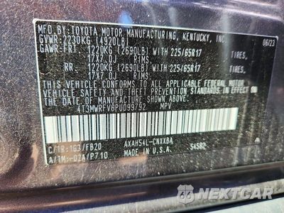 Zdjęcie 14 z 14 samochodu: 2023 TOYOTA RAV4 LE VIN:4T3MWRFV6PU099792 - miniatura