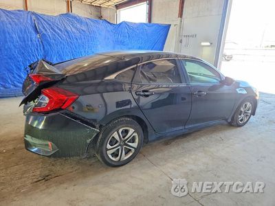 Trzecie zdjęcie samochodu z tyłu: 2018 HONDA CIVIC LX VIN:19XFC2F57JE002563 - miniatura