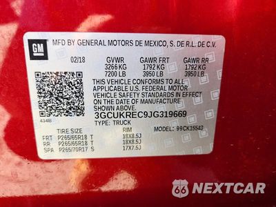 Zdjęcie 13 z 13 samochodu: 2018 CHEVROLET SILVERADO K1500 LT VIN:3GCUKREC9JG319669 - miniatura