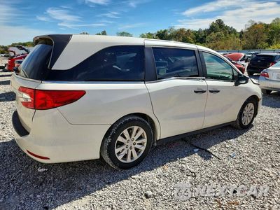 Trzecie zdjęcie samochodu z tyłu: 2018 HONDA ODYSSEY LX VIN:5FNRL6H26JB110805 - miniatura
