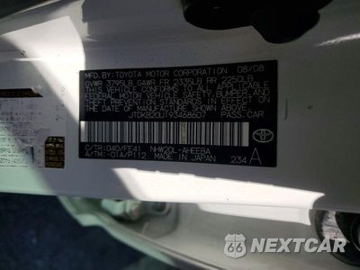 Zdjęcie 12 z 12 samochodu: 2009 TOYOTA PRIUS BASE VIN:JTDKB20U193468607 - miniatura