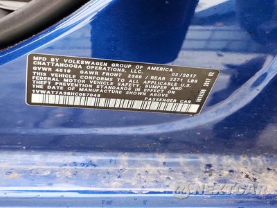 Zdjęcie 12 z 12 samochodu: 2017 VOLKSWAGEN PASSAT S VIN:1VWAT7A38HC057048 - miniatura