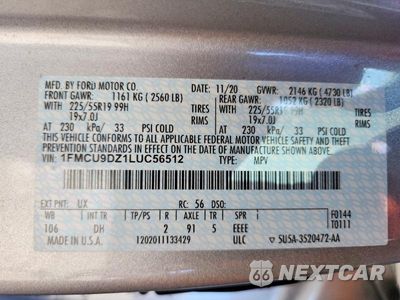 Zdjęcie 14 z 14 samochodu: 2020 FORD ESCAPE TITANIUM VIN:1FMCU9DZ1LUC56512 - miniatura