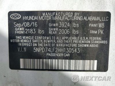 Zdjęcie 12 z 12 samochodu: 2017 HYUNDAI ELANTRA SE VIN:5NPD74LF2HH130543 - miniatura