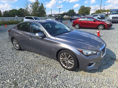 Czwarte zdjęcie samochodu z boku: 2019 INFINITI Q50 3.0T LUXE VIN:JN1EV7AP0KM512433 - miniatura
