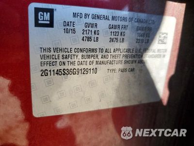 Zdjęcie 12 z 12 samochodu: 2016 CHEVROLET IMPALA LTZ VIN:2G1145S36G9129110 - miniatura