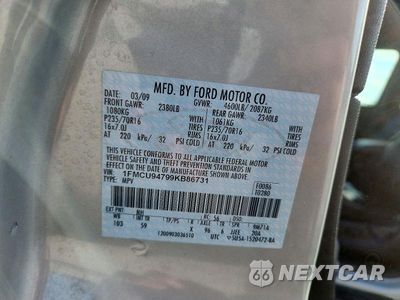 Zdjęcie 12 z 12 samochodu: 2009 FORD ESCAPE LIMITED VIN:1FMCU94799KB86731 - miniatura