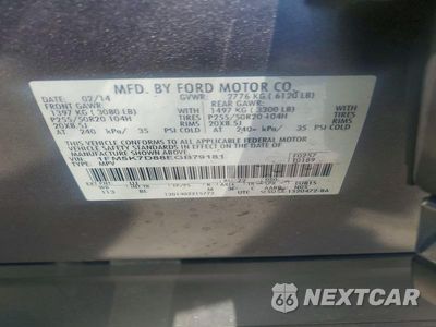 Zdjęcie 13 z 13 samochodu: 2014 FORD EXPLORER XLT VIN:1FM5K7D88EGB79181 - miniatura