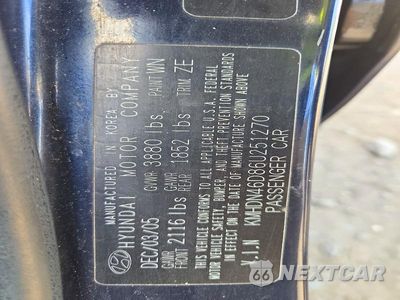 Zdjęcie 12 z 12 samochodu: 2006 HYUNDAI ELANTRA GLS VIN:KMHDN46D86U251270 - miniatura