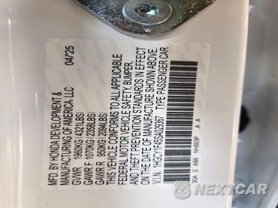 Zdjęcie 13 z 13 samochodu: 2025 HONDA ACCORD SE VIN:1HGCY1F45SA029367 - miniatura