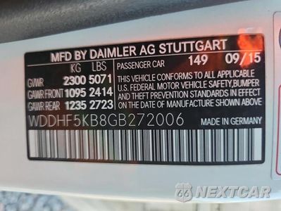 Zdjęcie 12 z 12 samochodu: 2016 MERCEDES-BENZ E 350 VIN:WDDHF5KB8GB272006 - miniatura
