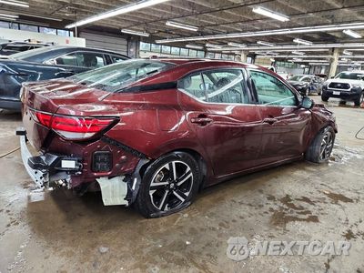 Trzecie zdjęcie samochodu z tyłu: 2025 NISSAN SENTRA SV VIN:3N1AB8CV0SY352950 - miniatura