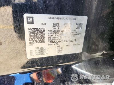 Zdjęcie 13 z 13 samochodu: 2018 CHEVROLET SUBURBAN K1500 LT VIN:1GNSKHKC5JR365772 - miniatura