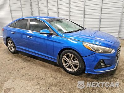 Czwarte zdjęcie samochodu z boku: 2018 HYUNDAI SONATA SEL VIN:5NPE34AF0JH647087 - miniatura