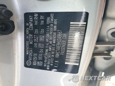 Zdjęcie 12 z 12 samochodu: 2017 HYUNDAI ACCENT SE VIN:KMHCT4AE8HU249667 - miniatura