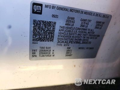 Zdjęcie 12 z 12 samochodu: 2021 GMC TERRAIN SLT VIN:3GKALPEV9ML390070 - miniatura