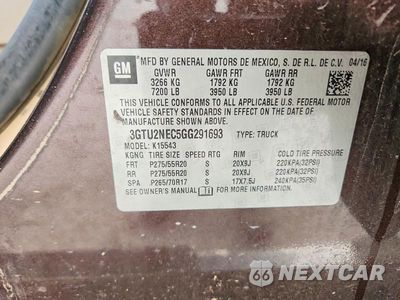 Zdjęcie 13 z 13 samochodu: 2016 GMC SIERRA K1500 SLT VIN:3GTU2NEC5GG291693 - miniatura