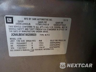 Zdjęcie 14 z 14 samochodu: 2010 CHEVROLET EQUINOX LS VIN:2CNALBEW7A6298829 - miniatura