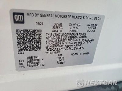 Zdjęcie 13 z 13 samochodu: 2021 GMC TERRAIN SLT VIN:3GKALPEV9ML390411 - miniatura