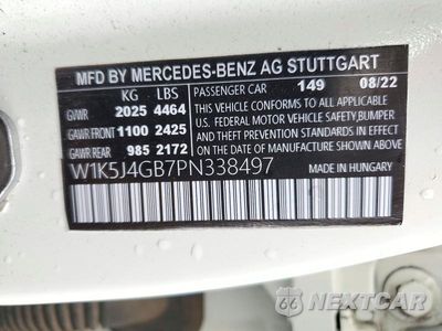 Zdjęcie 12 z 12 samochodu: 2023 MERCEDES-BENZ CLA 250 VIN:W1K5J4GB7PN338497 - miniatura