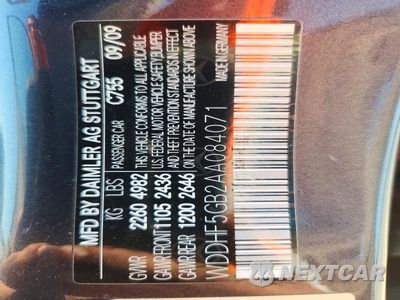 Zdjęcie 12 z 12 samochodu: 2010 MERCEDES-BENZ E 350 VIN:WDDHF5GB2AA084071 - miniatura