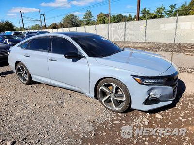 Czwarte zdjęcie samochodu z boku: 2021 HONDA ACCORD SPORT SE VIN:1HGCV1F48MA023798 - miniatura