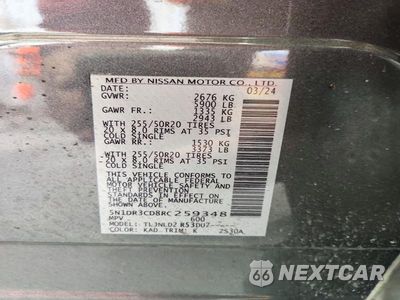 Zdjęcie 13 z 13 samochodu: 2024 NISSAN PATHFINDER SL VIN:5N1DR3CD8RC259348 - miniatura
