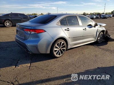Trzecie zdjęcie samochodu z tyłu: 2020 TOYOTA COROLLA SE VIN:JTDS4RCE3LJ037616 - miniatura