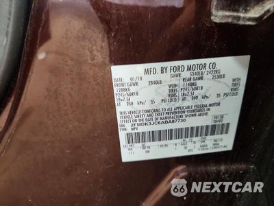 Zdjęcie 13 z 13 samochodu: 2010 FORD EDGE SEL VIN:2FMDK3JC6ABA87730 - miniatura