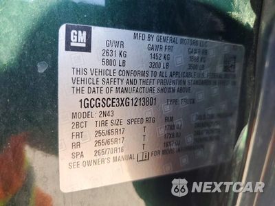 Zdjęcie 12 z 12 samochodu: 2016 CHEVROLET COLORADO LT VIN:1GCGSCE3XG1213801 - miniatura