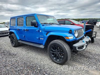 Czwarte zdjęcie samochodu z boku: 2024 JEEP WRANGLER SAHARA 4XE VIN:1C4RJXP63RW227829 - miniatura
