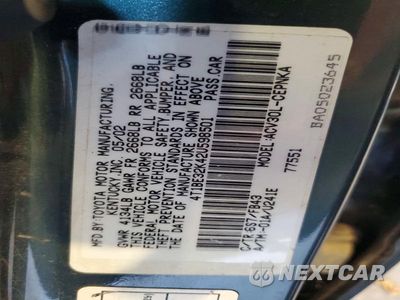 Zdjęcie 12 z 12 samochodu: 2002 TOYOTA CAMRY LE VIN:4T1BE32K42U598501 - miniatura