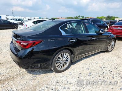 Trzecie zdjęcie samochodu z tyłu: 2018 INFINITI Q50 3.0T LUXE VIN:JN1EV7ARXJM445372 - miniatura