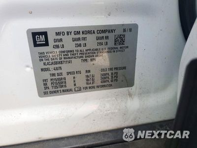 Zdjęcie 13 z 13 samochodu: 2019 BUICK ENCORE PREFERRED VIN:KL4CJASBXKB711141 - miniatura