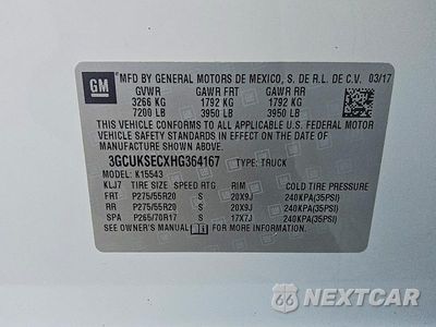Zdjęcie 12 z 12 samochodu: 2017 CHEVROLET SILVERADO K1500 LTZ VIN:3GCUKSECXHG364167 - miniatura
