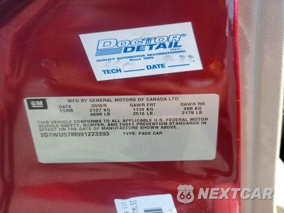 Zdjęcie 12 z 12 samochodu: 2009 CHEVROLET IMPALA LTZ VIN:2G1WU57M991223393 - miniatura
