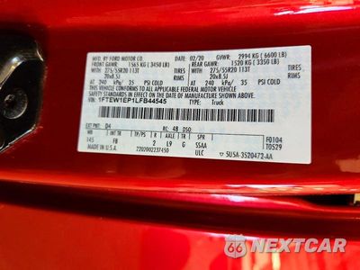 Zdjęcie 12 z 12 samochodu: 2020 FORD F150 SUPERCREW VIN:1FTEW1EP1LFB44545 - miniatura