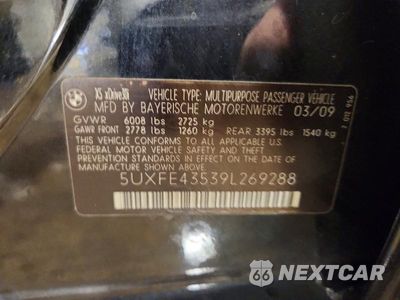 Zdjęcie 12 z 12 samochodu: 2009 BMW X5 XDRIVE30I VIN:5UXFE43539L269288 - miniatura