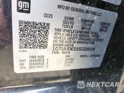 Zdjęcie 12 z 12 samochodu: 2025 GMC SIERRA K1500 SLT VIN:1GTUUDED1SZ226118 - miniatura