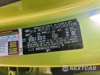 Zdjęcie 12 z 12 samochodu: 2018 KIA SOUL BASE VIN:KNDJN2A2XJ7899413 - miniatura