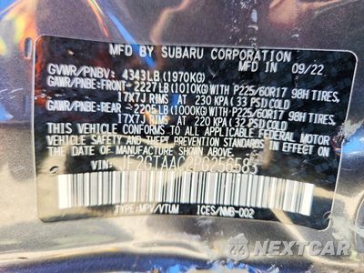 Zdjęcie 13 z 13 samochodu: 2023 SUBARU CROSSTREK VIN:JF2GTAAC2PG256583 - miniatura