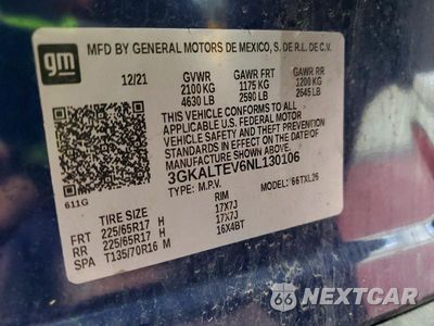 Zdjęcie 13 z 13 samochodu: 2022 GMC TERRAIN SLE VIN:3GKALTEV6NL130106 - miniatura