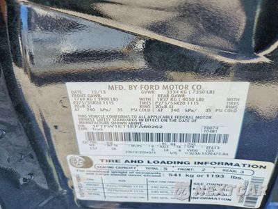 Zdjęcie 12 z 12 samochodu: 2014 FORD F150 SUPERCREW VIN:1FTFW1ET1EFA60262 - miniatura