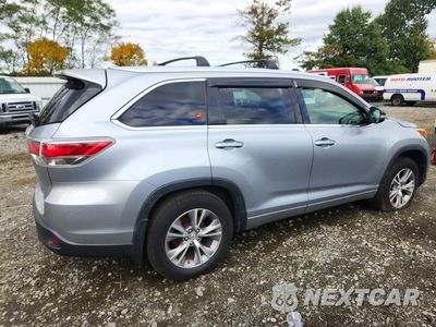 Trzecie zdjęcie samochodu z tyłu: 2015 TOYOTA HIGHLANDER XLE VIN:5TDJKRFH6FS086033 - miniatura