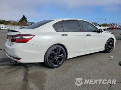 Trzecie zdjęcie samochodu z tyłu: 2017 HONDA ACCORD SPORT VIN:1HGCR2F54HA192838 - miniatura