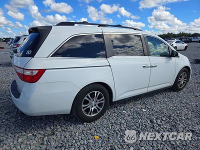 Trzecie zdjęcie samochodu z tyłu: 2013 HONDA ODYSSEY EXL VIN:5FNRL5H65DB089043 - miniatura